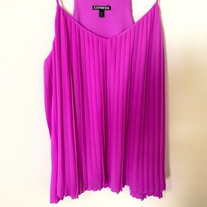 Express Accordion Pleated Tank Top